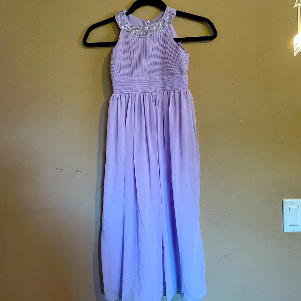 Lavender formal girls dress